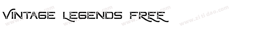 Vintage Legends FREE字体转换